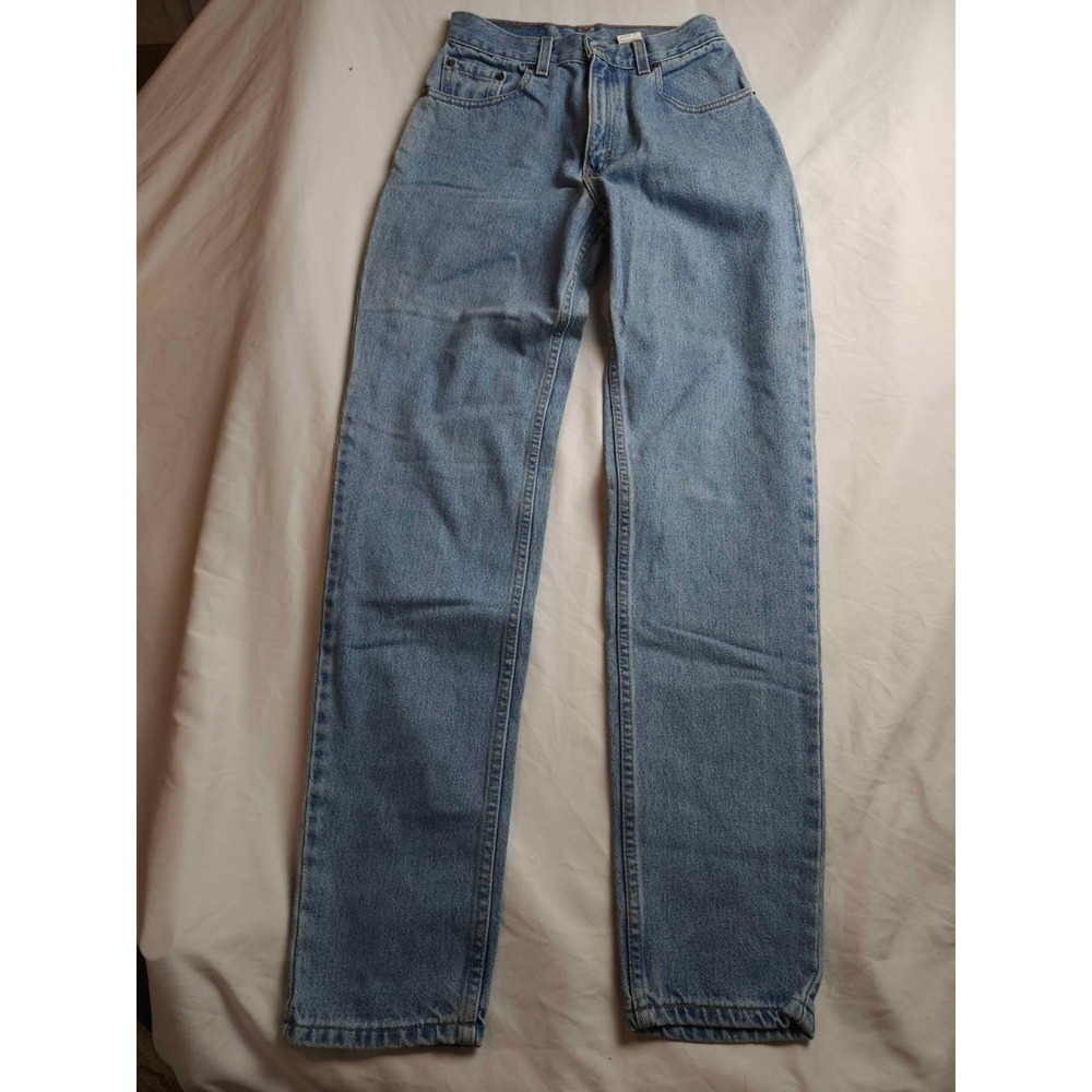 Levis 550 Relaxed Fit‎ Tapered Leg Jeans Womens 7 Juniors Blue Denim USA Vintage